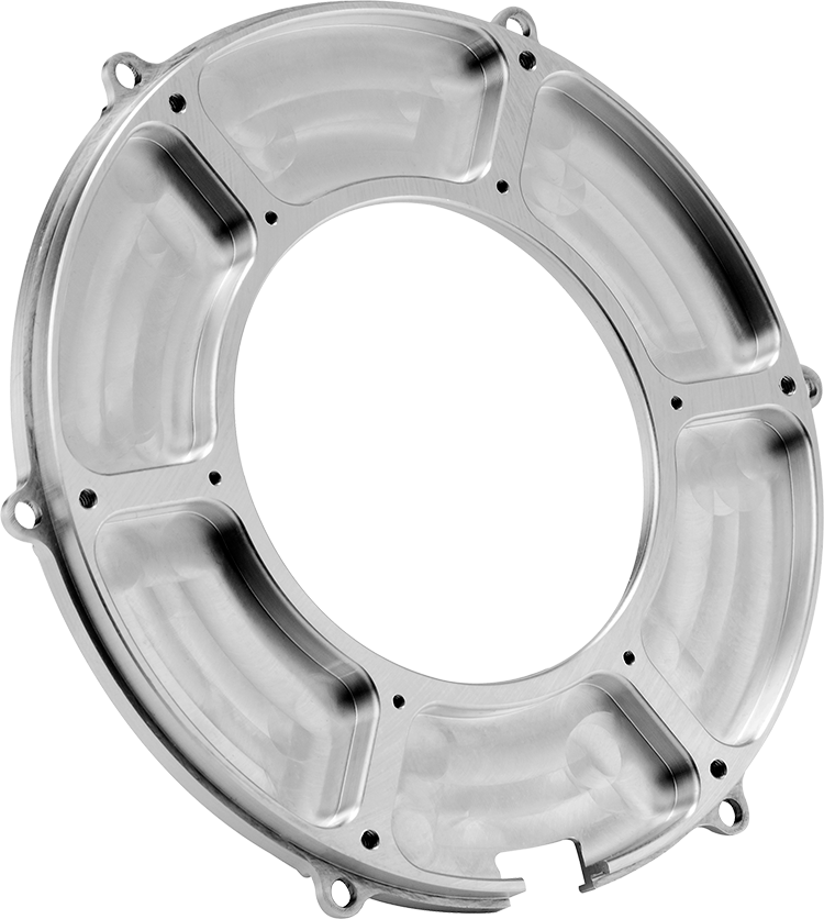 Intricately turned carbon steel alloy part