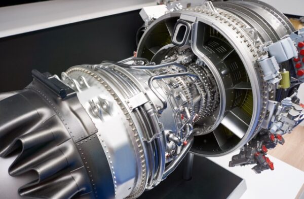 Image of a turbofan engine