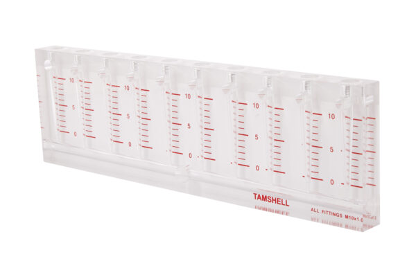 Flow control acrylic part